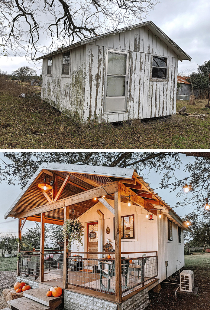 $16,000 Texas Tiny Home Renovation: Transforming An Old Shed With DIY ...